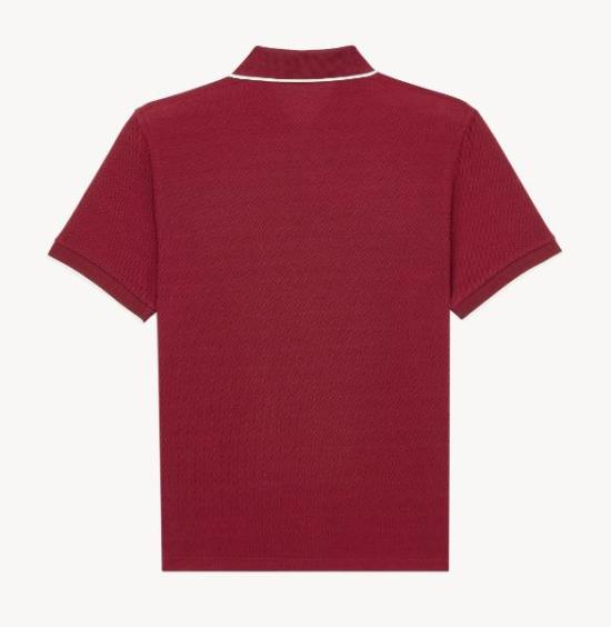 26SS 생로랑 폴로 티셔츠 862976Y37ZE 6190 BORDEAUX NATUREL - SAINT LAURENT