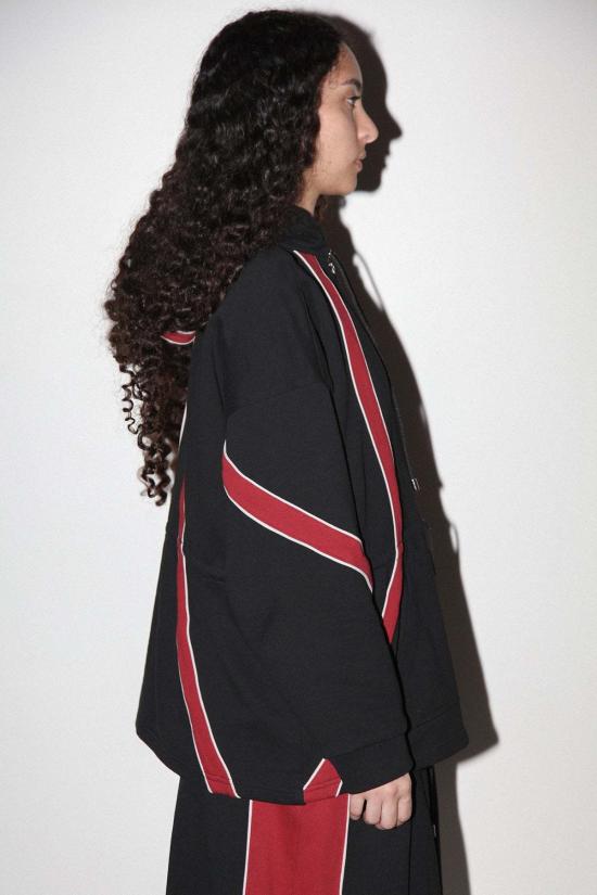  케이코 스웨터 Kk Co 오가닉 지퍼 후드티 오닉스 - KKCO