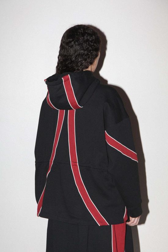  케이코 스웨터 Kk Co 오가닉 지퍼 후드티 오닉스 - KKCO