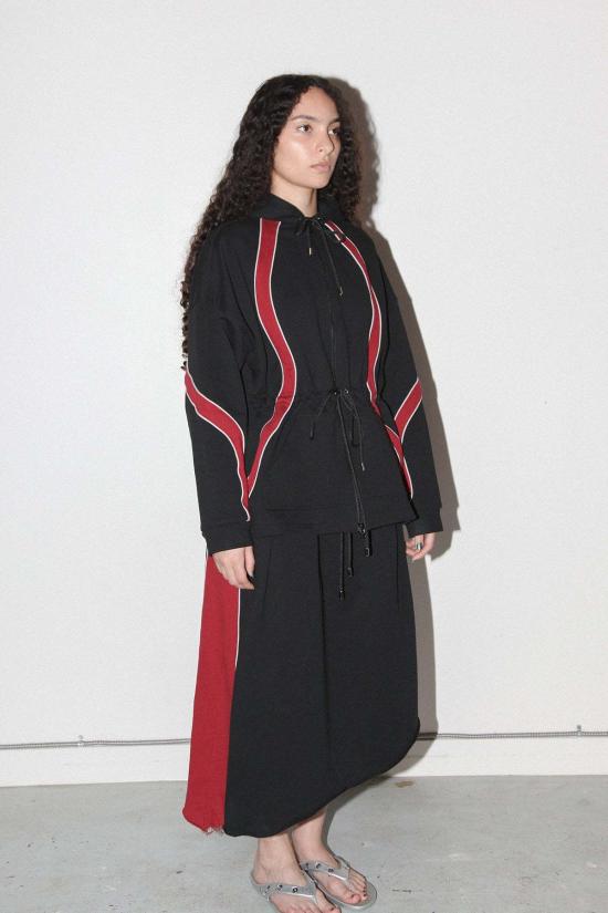  케이코 스웨터 Kk Co 오가닉 지퍼 후드티 오닉스 - KKCO