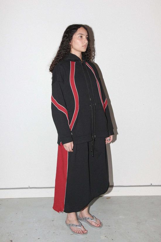  케이코 스웨터 Kk Co 오가닉 지퍼 후드티 오닉스 - KKCO