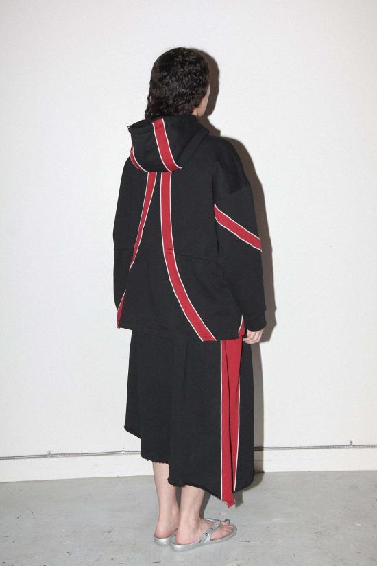  케이코 스웨터 Kk Co 오가닉 지퍼 후드티 오닉스 - KKCO