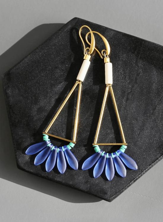  David Aubrey 이어링 데이비드 오브리 기하학적 드롭 귀걸이