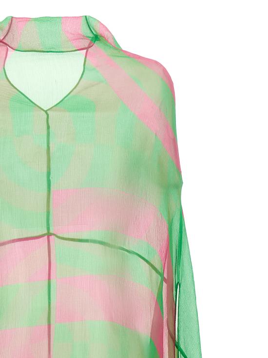 26SS 드리스 반 노튼 미디 원피스 2610110103093604 Green - DRIES VAN NOTEN