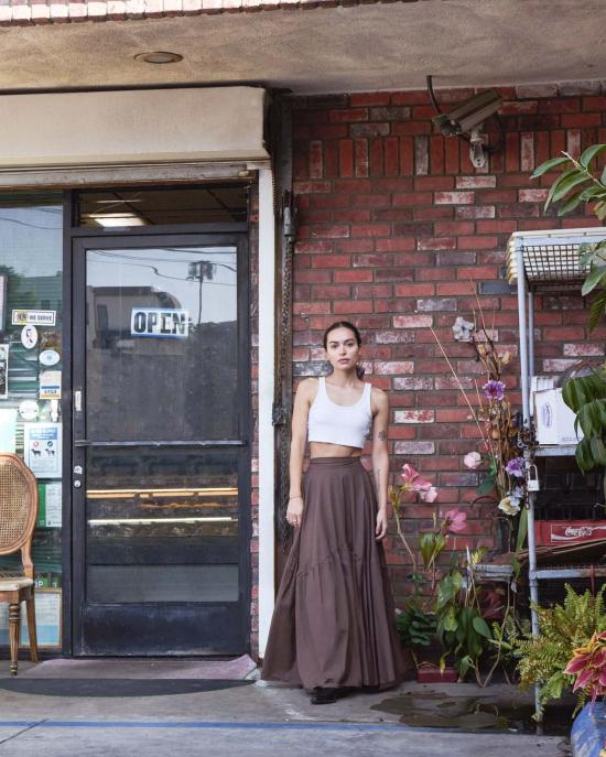  Athena Newton 롱 스커트 아테나 뉴턴 코튼 티어드 맥시 - ATHENA NEWTON