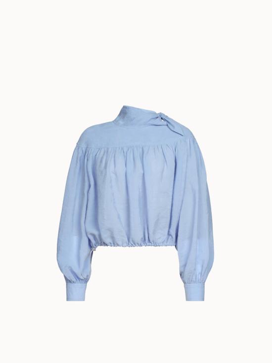  레이첼 코미 블라우스 낙하산 상단 연한 파란색