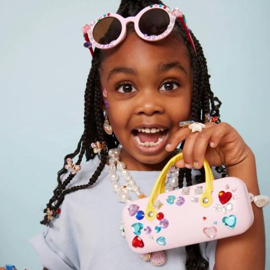  [키즈] 슈퍼스몰 신생아/영아 완구 어린이용 슈퍼 스몰 스파클 앤 샤인 제미파이 선글라스 및 케이스 - SUPER SMALLS