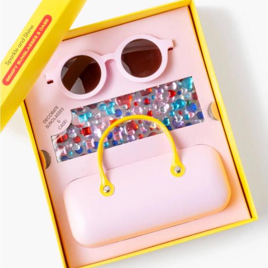  [키즈] 슈퍼스몰 신생아/영아 완구 어린이용 슈퍼 스몰 스파클 앤 샤인 제미파이 선글라스 및 케이스 - SUPER SMALLS