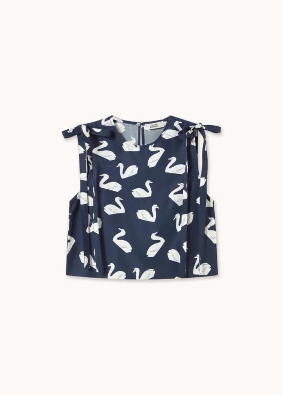  TINY BIG SISTER 블라우스 작은 언니 백조 탑 - OTHER BRANDS