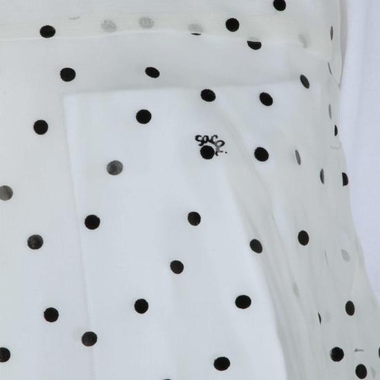  사카이 블라우스 코튼 티셔츠 화이트 - SACAI