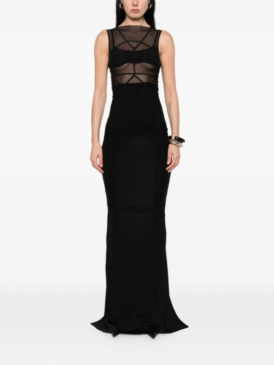 26SS 릭 오웬스 미디 스커트 RO01F6369 JSV09 Black - RICK OWENS