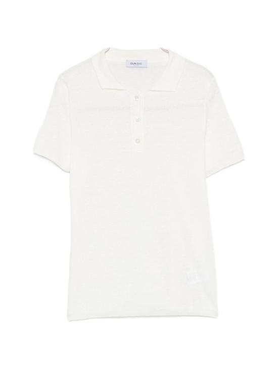 26SS 베이스 폴로 티셔츠 B7724 322001 Bianco