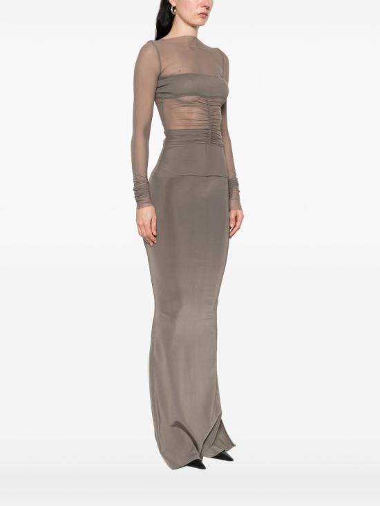 26SS 릭 오웬스 긴팔 티셔츠 RO01F6274 TUSRJA34 Grey - RICK OWENS