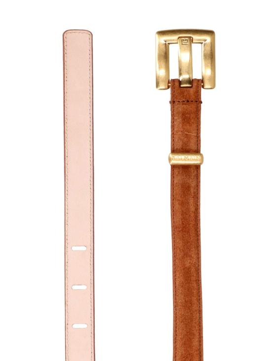  발망 레귤러 벨트 씬  앤섬 브라운 - BALMAIN