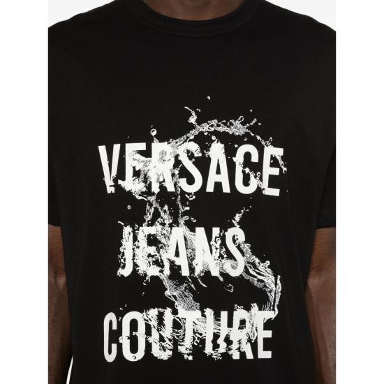 26SS 베르사체 반팔 티셔츠 80GAHC01 CJ01C 899 BLACK DOM - VERSACE
