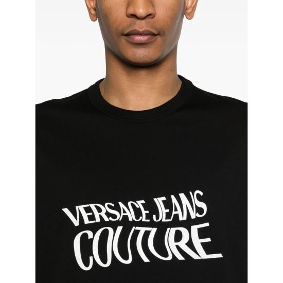 26SS 베르사체 반팔 티셔츠 80GAHE04 CJ00E 899 BLACK DOM - VERSACE