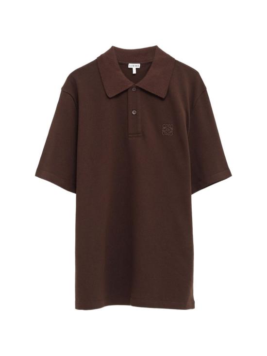 26SS 로에베 폴로 티셔츠 H526Y23XA1 3110 DARK BROWN DOM