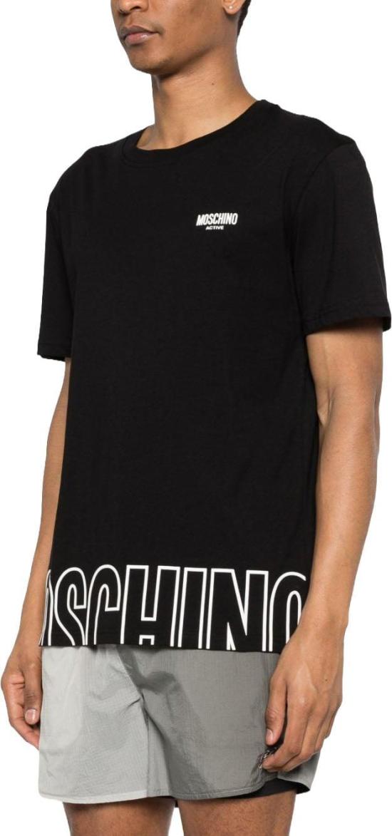 26SS 모스키노 반팔 티셔츠 A070844190555 BLACK - MOSCHINO