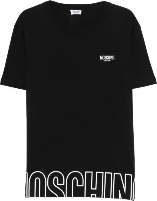 26SS 모스키노 반팔 티셔츠 A070844190555 BLACK