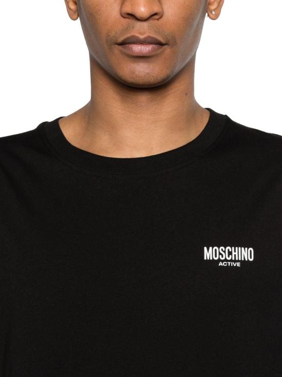 26SS 모스키노 반팔 티셔츠 A070844190555 BLACK - MOSCHINO