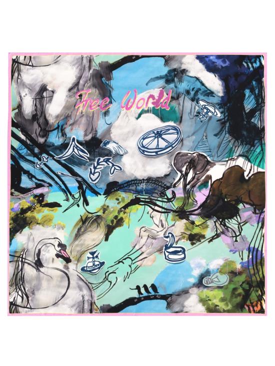 26SS 비비안웨스트우드 머플러/스카프 81030034 W01FVL403 MULTICOLOUR