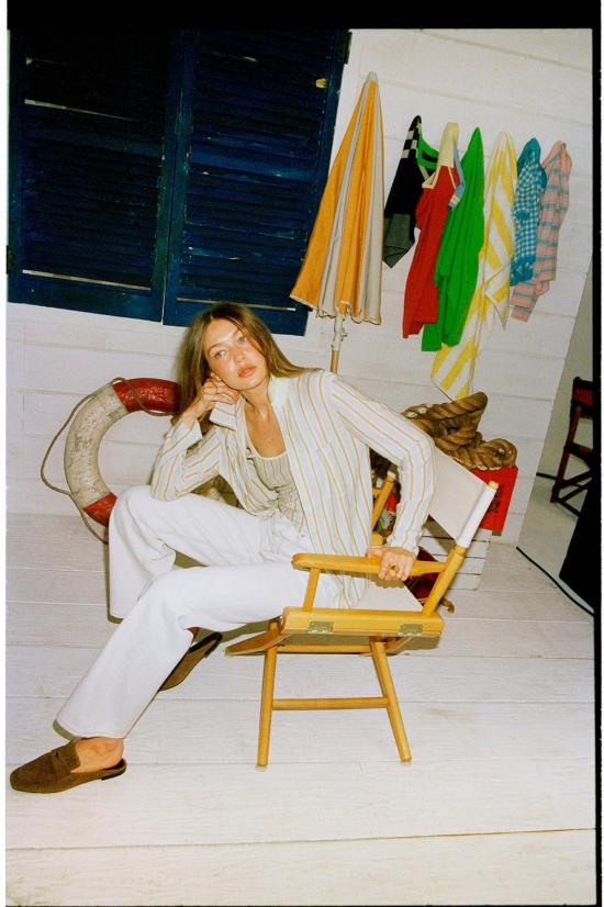  게스트 인 레지던스 가디건 쇼타임 셔츠 라임워시 콤보 - GUEST IN RESIDENCE