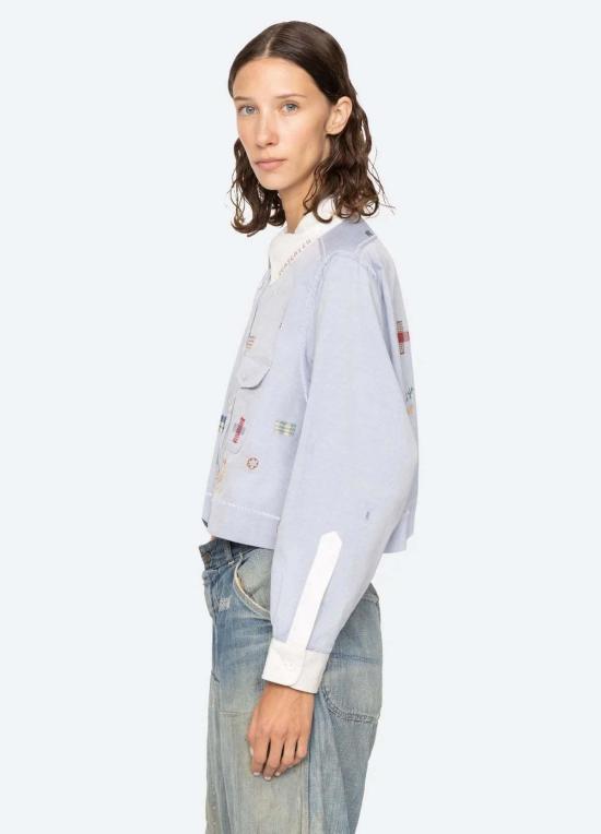  씨뉴욕 셔츠 Sea Ny Claira 자수 버튼다운 셔츠 - SEA NY