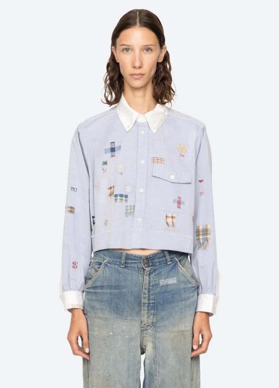  씨뉴욕 셔츠 Sea Ny Claira 자수 버튼다운 셔츠 - SEA NY