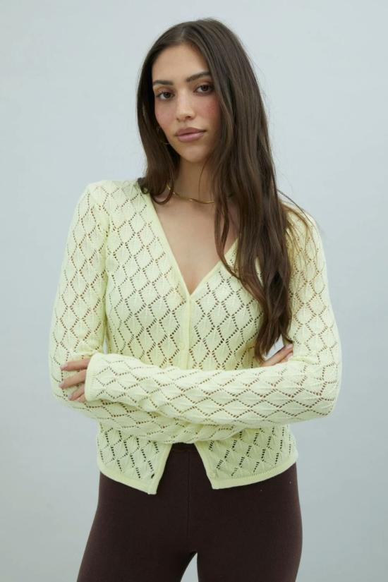  하우스오브써니 가디건 써니 바닐라 하우스 페기 카디건 버터 - HOUSE OF SUNNY