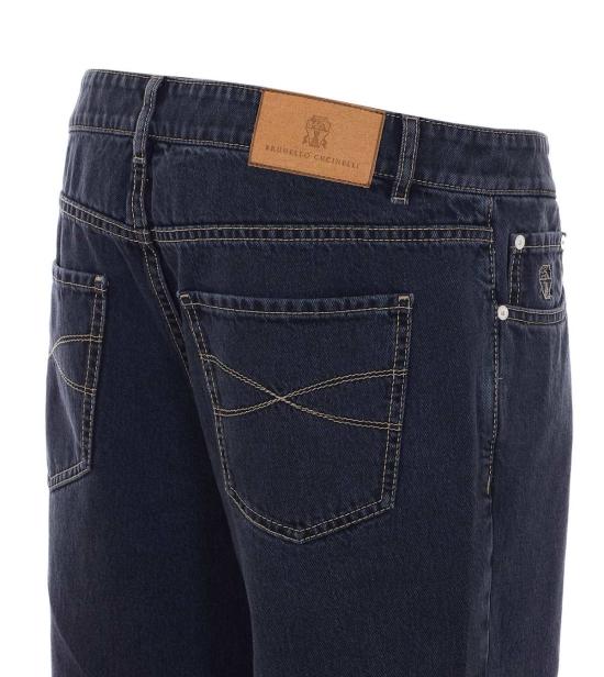  브루넬로 쿠치넬리 데님 팬츠 Brunello Cucinelli 청바지 그레이 - BRUNELLO CUCINELLI