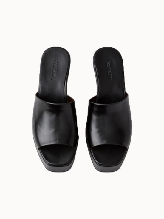  레이첼 코미 뮬/슬리퍼 페로우 웨지  블랙 - RACHEL COMEY
