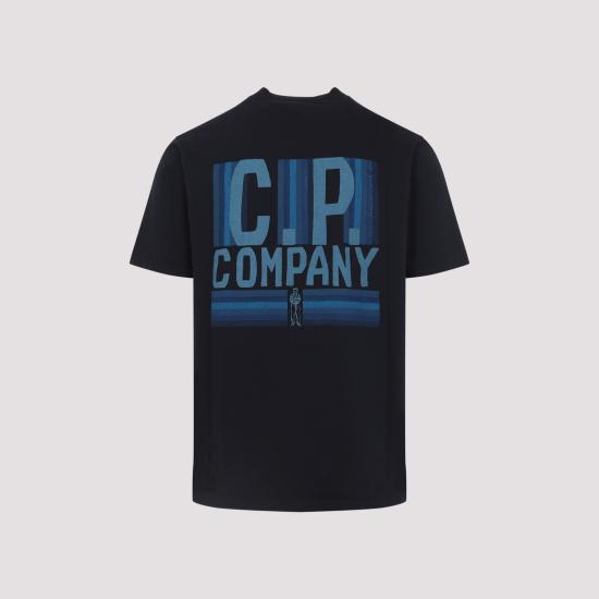 26SS 씨피 컴퍼니 반팔 티셔츠 20CMTS174A110579W 888 BLUE - C.P. COMPANY