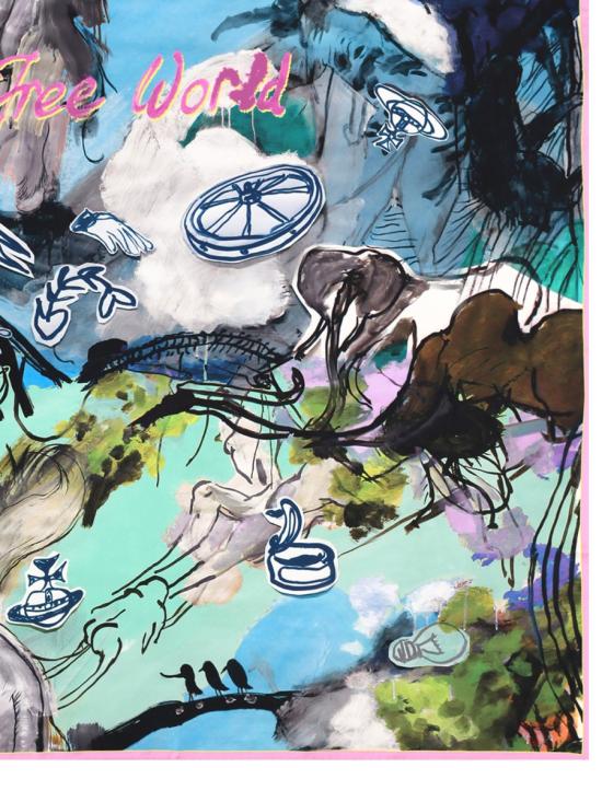 26SS 비비안웨스트우드 머플러/스카프 81030034 W01FVL403 MULTICOLOUR - VIVIENNE WESTWOOD