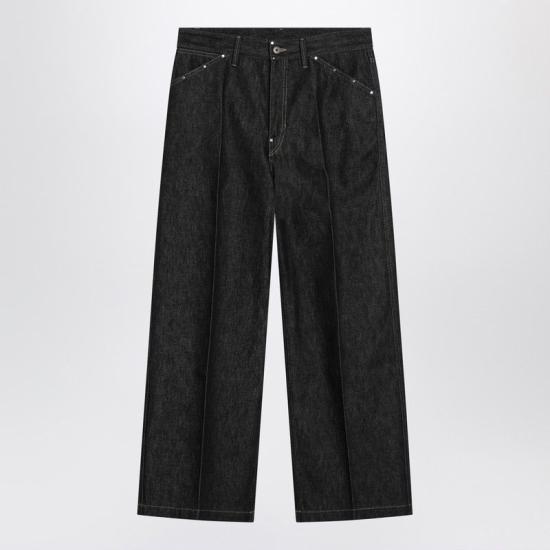 26SS 르메르 스터드 와이드 팬츠 PA1288LD1061 BK965 GREY