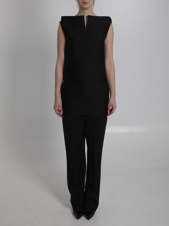 26SS 발렌시아가 미디 원피스 872522TUQ03 1000 BLACK - BALENCIAGA