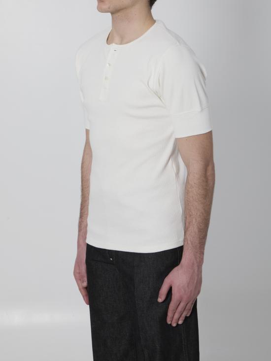 26SS 르메르 저지 헨리넥 탑 TS0007LJ1030 WH086 WHITE - LEMAIRE