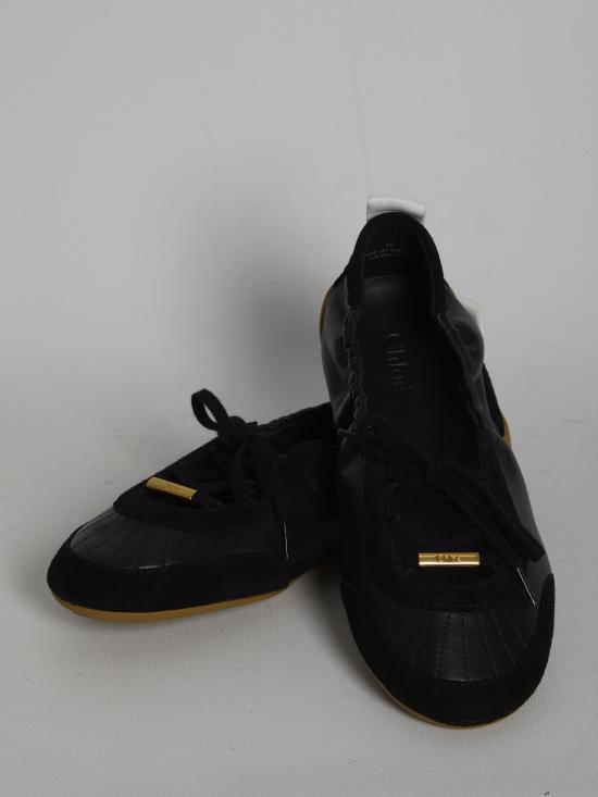 26SS 끌로에 플랫 슈즈 CH26U19SVQ 001 BLACK - CHLOE