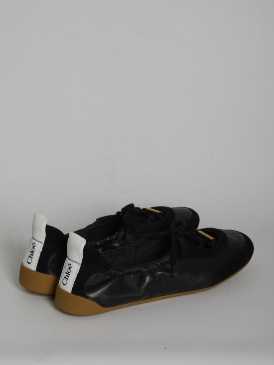 26SS 끌로에 플랫 슈즈 CH26U19SVQ 001 BLACK - CHLOE