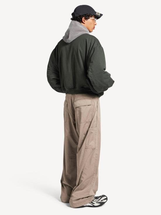 26SS 발렌시아가 후디드 스탠다드 보머 재킷 857699TTP101140 GREY - BALENCIAGA