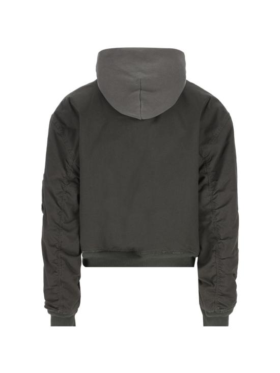 26SS 발렌시아가 후디드 스탠다드 보머 재킷 857699TTP101140 GREY - BALENCIAGA