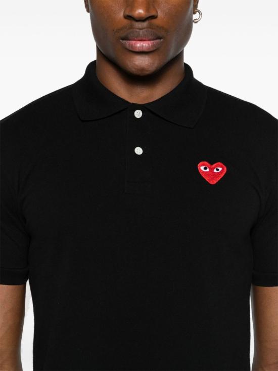 26SS 꼼데가르송 폴로 티셔츠 AXT006D1 BLACK - COMME DES GARCONS