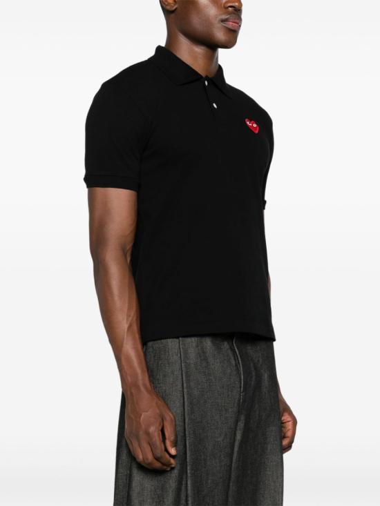 26SS 꼼데가르송 폴로 티셔츠 AXT006D1 BLACK - COMME DES GARCONS