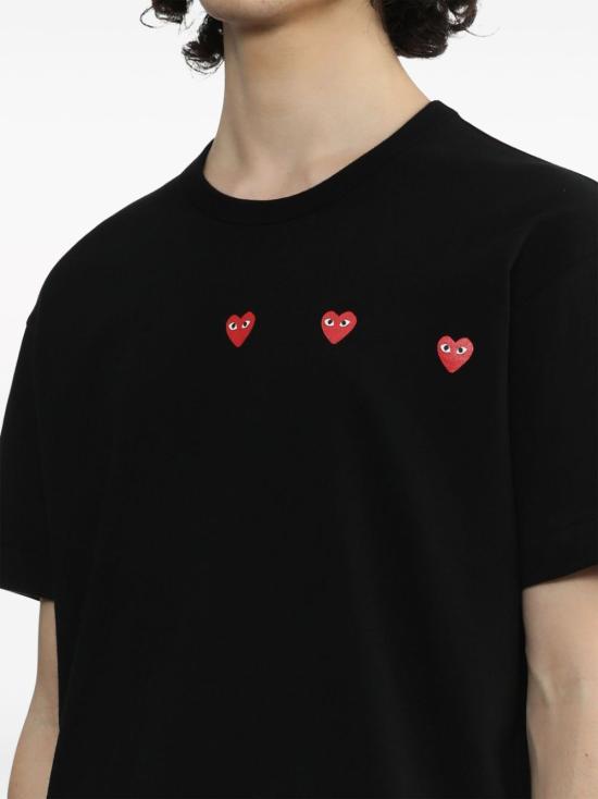 26SS 꼼데가르송 반팔 티셔츠 AXT3371 BLACK - COMME DES GARCONS