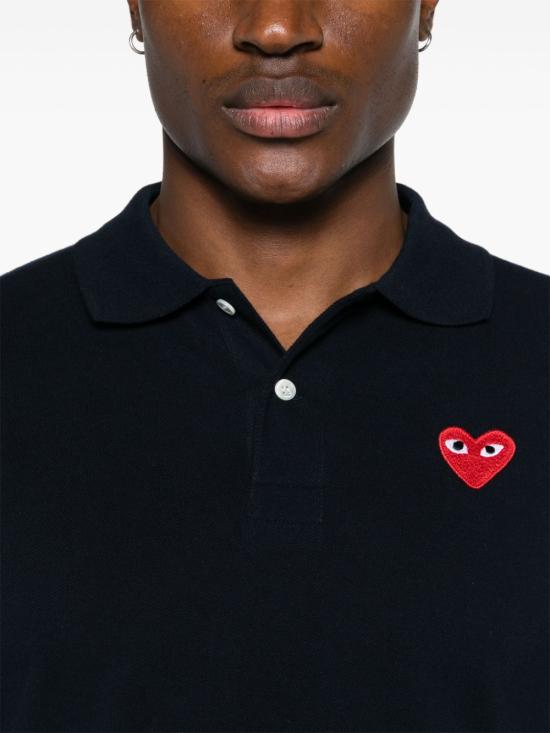 26SS 꼼데가르송 폴로 티셔츠 AXT006D2 BLUE - COMME DES GARCONS