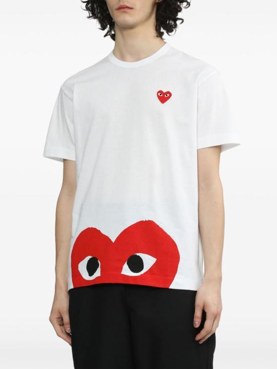 26SS 꼼데가르송 반팔 티셔츠 AXT034D1 WHITE - COMME DES GARCONS