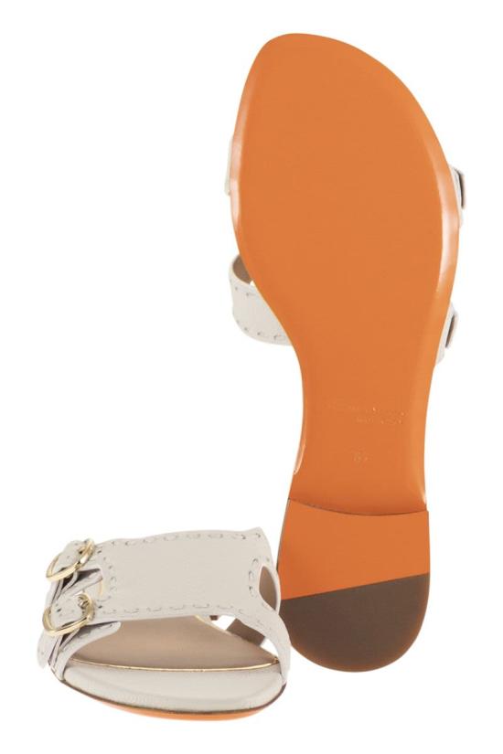 26SS 산토니 샌들 WHPF72114HA1TWKA I48 WHITE - SANTONI