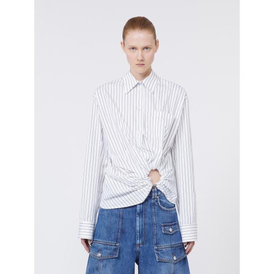 26SS 막스마라 스포츠막스 셔츠 2612111012600 004 WHITE BLACK