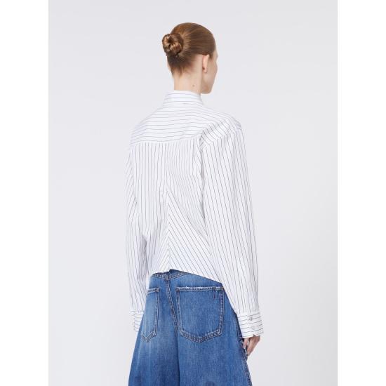 26SS 막스마라 스포츠막스 셔츠 2612111012600 004 WHITE BLACK - SPORTMAX