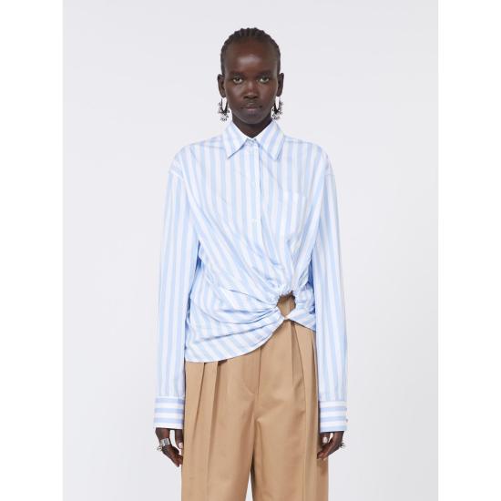 26SS 막스마라 스포츠막스 셔츠 2612111012600 003 WHITE LIGHT BLUE