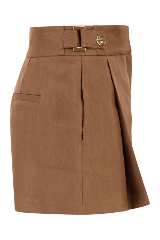 26SS 엘리자베타프랜치 숏팬츠 SH01162E2 600 BROWN - ELISABETTA FRANCHI